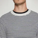 Colin Striped Knit - Egret Dust