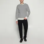 Colin Striped Knit - Egret Dust