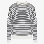 Colin Striped Knit - Egret Dust