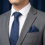 Ficknäsduk Polyester Mönster - Navy