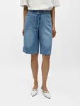 Objrosie Denim Long Shorts Noos - Light Blue Denim