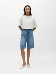 Objrosie Denim Long Shorts Noos - Light Blue Denim