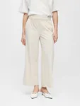 Objlisa Cropped Wide Pants - Sandshell