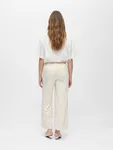Objlisa Cropped Wide Pants - Sandshell