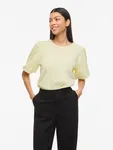 Vimalora O-Neck Top - Pastel Yellow