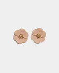 Flower Small Earrings - Nude Pink