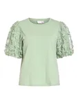 VILA Vionesca O-Neck  - Smoke Green