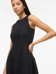 Vijimba O-Neck Dress - Black Beauty