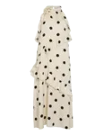 Claire Midi Dress - Birch Black Dots