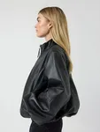 Yasisabel Leather Jacket - Black