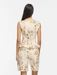 Chia Peplum Top - Birch