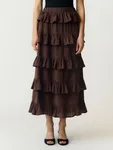 Wilma Ankle Skirt - Coffee Bean