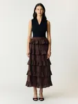 Wilma Ankle Skirt - Coffee Bean