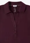 Linen Solid Dress - Rich Burgundy                 
