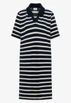 Summer Ajour Stripe Dress - Universal Blue                