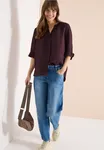 Linen Blouse - Rich Burgundy                 