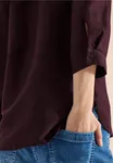 Linen Blouse - Rich Burgundy                 