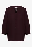 Linen Blouse - Rich Burgundy                 