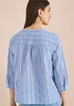 Structured Stripe Blouse - Blouse Blue                   