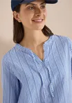Structured Stripe Blouse - Blouse Blue                   