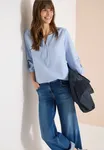 Chambray Deco Blouse  - Blouse Blue                   