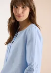 Chambray Deco Blouse  - Blouse Blue                   