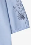 Chambray Deco Blouse  - Blouse Blue                   