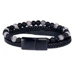 Läderarmband Tidan - Grey