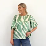 Gemba-ss1 Top - Green Graphic