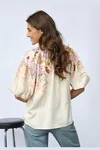 Elice Shirt - Flower Border