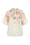 Elice Shirt - Flower Border