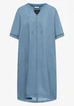 Denim Look Dress - Light Blue Wash               