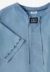 Denim Look Dress - Light Blue Wash               