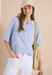 Printed Stripe Blouse - Blouse Blue                   