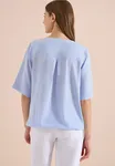 Printed Stripe Blouse - Blouse Blue                   