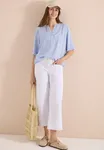 Printed Stripe Blouse - Blouse Blue                   