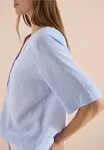 Printed Stripe Blouse - Blouse Blue                   