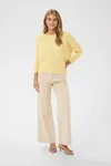 Mila R-neck Pullover - Pineapple Slice Melange