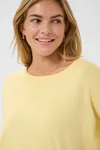 Mila R-neck Pullover - Pineapple Slice Melange