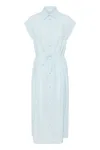 Elmiko Maxi Dress - Cerulean Ice Stripe