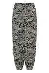 Bella Pants - Black Chalk Paisley
