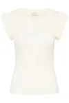 Carna Flounce Top - Chalk