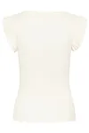 Carna Flounce Top - Chalk