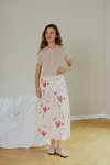Maise Skirt - Brilliant White W. Ballerina