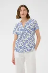 Gesinas T-Shirt - Blue Dot Paisley Print