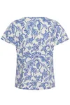 Gesinas T-Shirt - Blue Dot Paisley Print