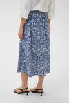 Bisera Skirt - Blue Block Print