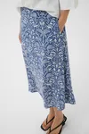 Bisera Skirt - Blue Block Print
