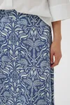 Bisera Skirt - Blue Block Print