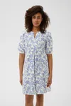 Benete Dress - Blue Dot Paisley Print